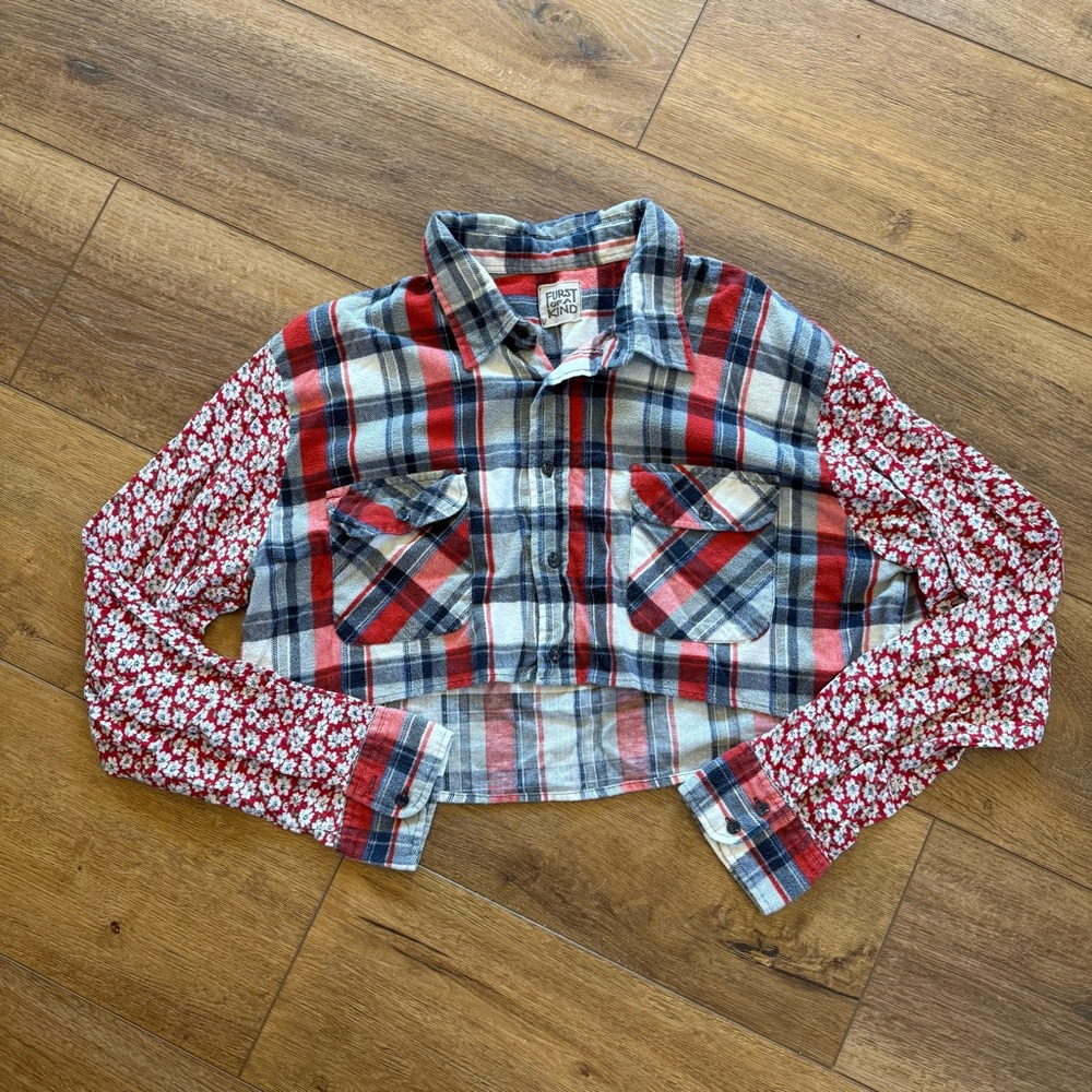 Furst of a kind cropped flannel
